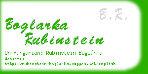 boglarka rubinstein business card
