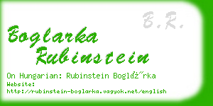 boglarka rubinstein business card